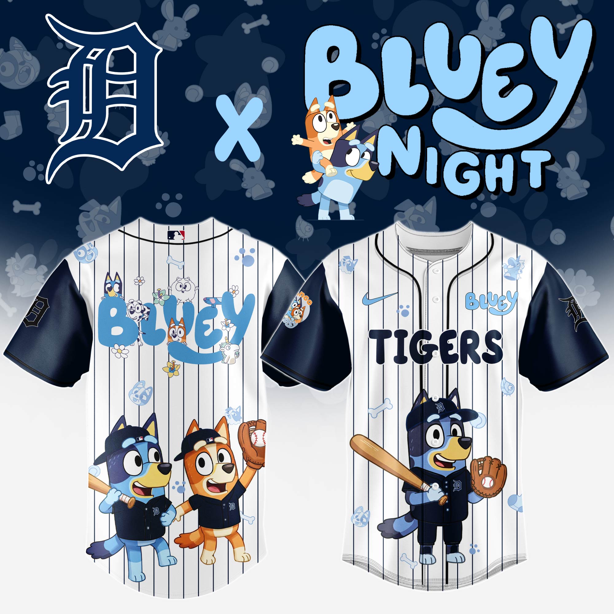 Detroit-Tigers-MLB-x-Bluey-And-Bingo-Special-Edition-Baseball-Jersey-2025-DBJ1010 Detroit Tigers MLB x Bluey And Bingo Special Edition Baseball Jersey 2025 DBJ1010