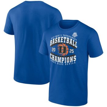 Duke Blue Devils 2025 ACC Men's Basketball Conference Tournament Champions T-Shirt - Royal
