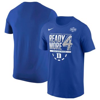 Duke Blue Devils  2025 NCAA Men's Basketball Tournament March Madness Final Four Regional Champions Locker Room T-Shirt - Royal