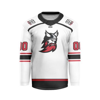 ECHL Adirondack Thunder Personalized HomeV-shaped Hockey Jersey