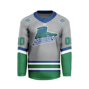ECHL Florida Everblades Personalized Away V-shaped Hockey Jersey