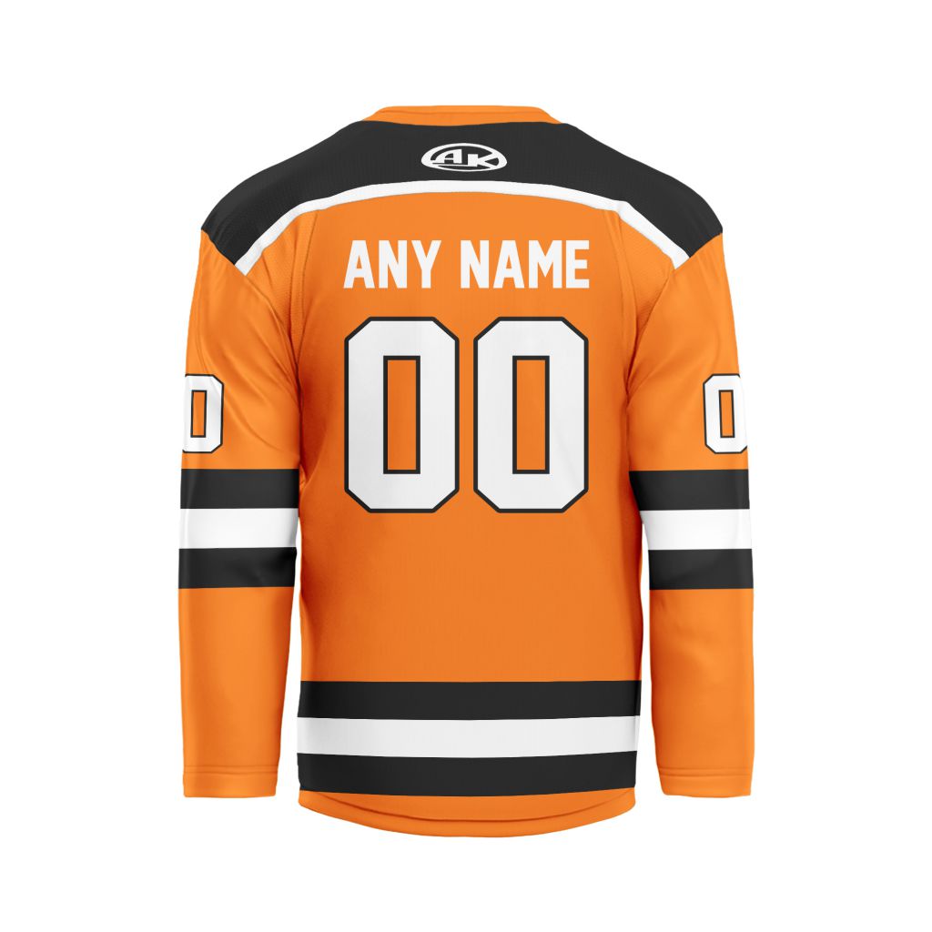 ECHL-Fort-Wayne-Komets-Personalized-Orange-V-shaped-Hockey-Jersey-1