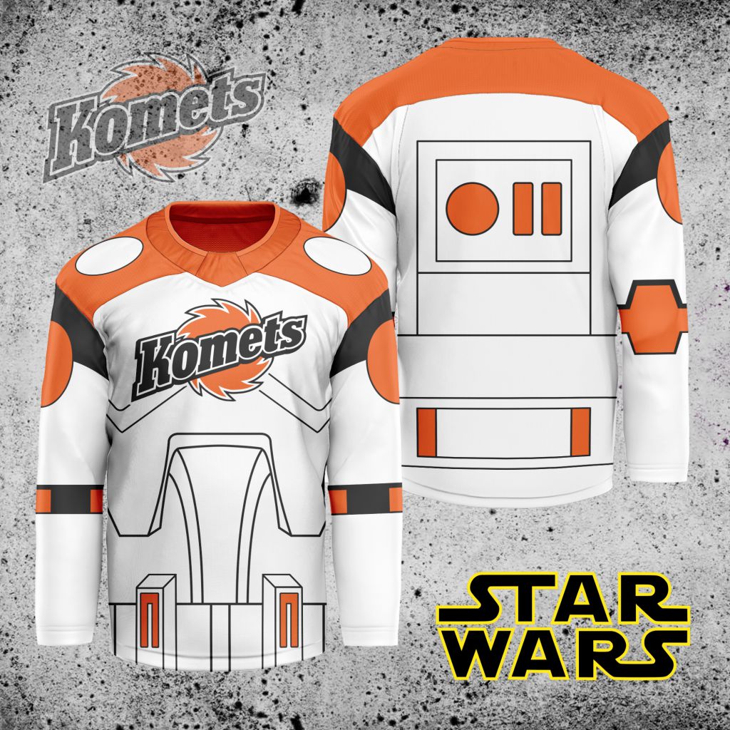 ECHL-Fort-Wayne-Komets-X-Star-Wars-Hockey-Jersey ECHL Fort Wayne Komets X Star Wars Hockey Jersey