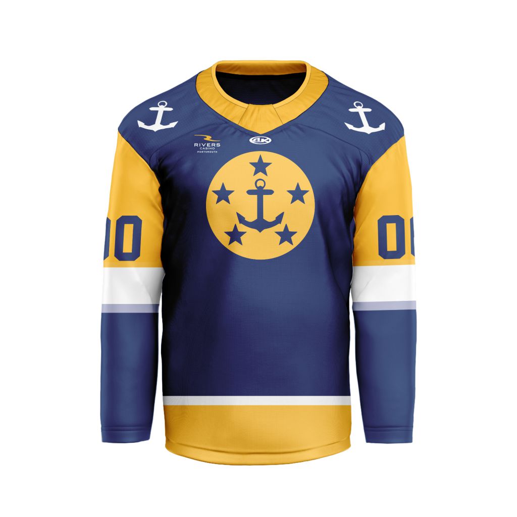 ECHL-Norfolk-Admirals-Personalized-Navy-V-shaped-Hockey-Jersey ECHL Norfolk Admirals Personalized Navy V-shaped Hockey Jersey