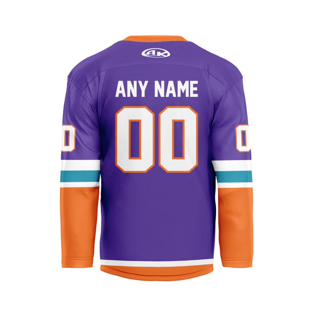 ECHL-Orlando-Solar-Bears-Personalized-Purple-V-shaped-Hockey-Jersey-1