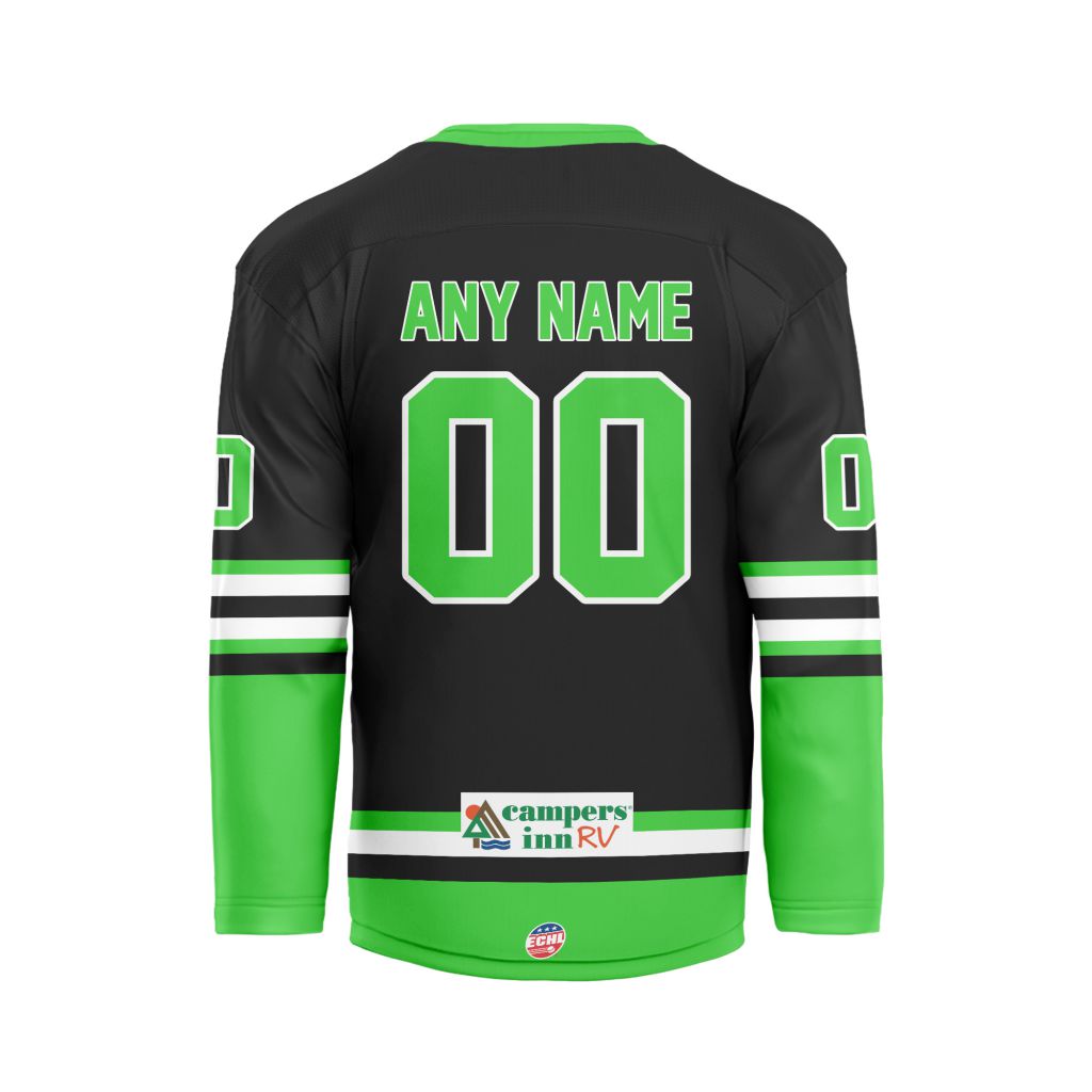 ECHL-Savannah-Ghost-Pirates-Personalized-Black-V-shaped-Hockey-Jersey-1