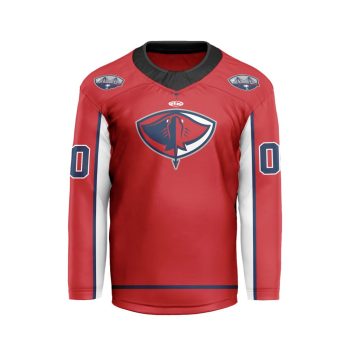 ECHL South Carolina Stingrays Personalized Red V-shaped Hockey Jersey