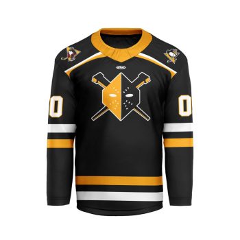 ECHL Wheeling Nailers Personalized Away V-shaped Hockey Jersey