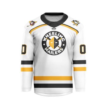 ECHL Wheeling Nailers Personalized Home V-shaped Hockey Jersey