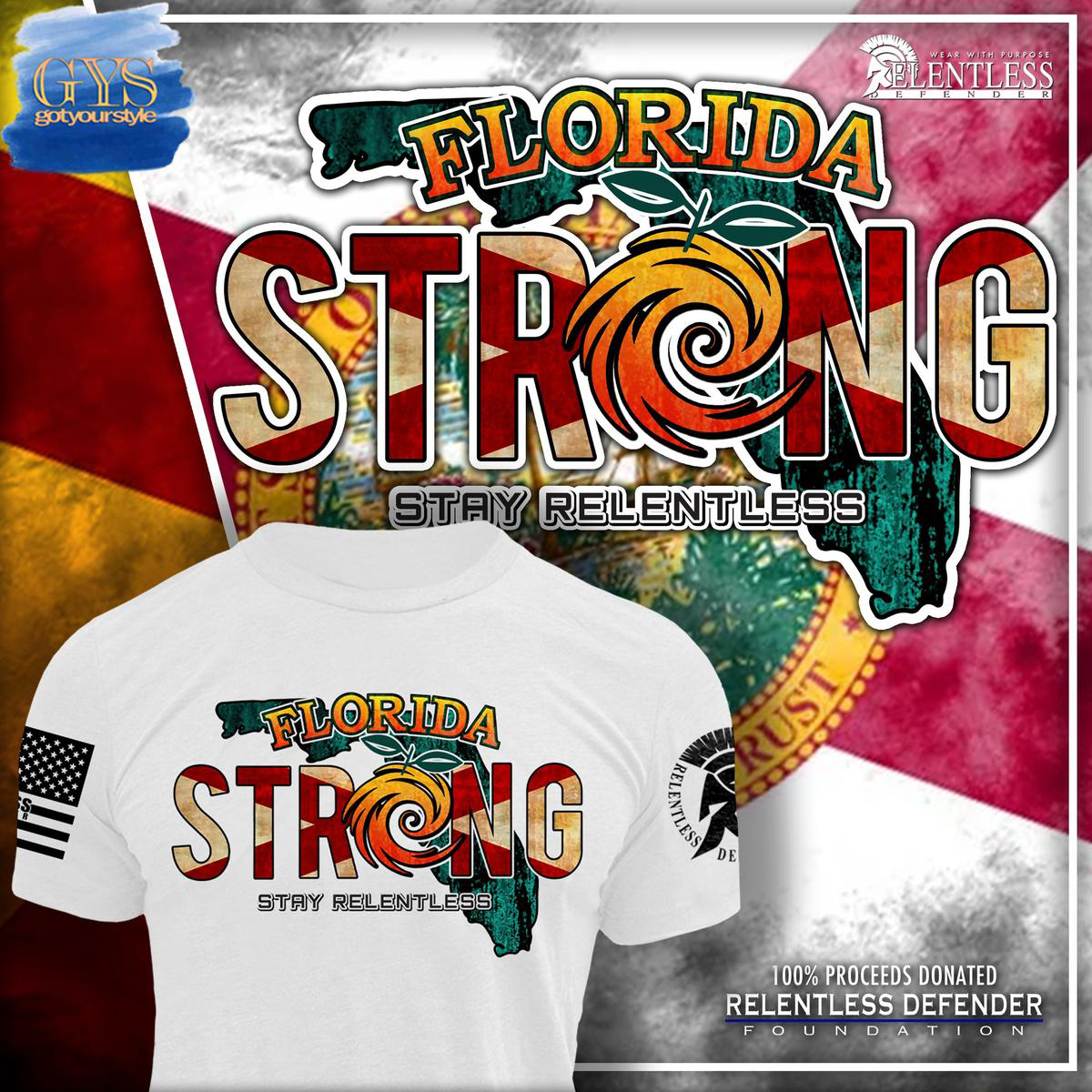 Florida Strong Stay Relentless Limited Edition TShirt Florida Strong Stay Relentless Limited Edition Unisex Performance T-Shirt