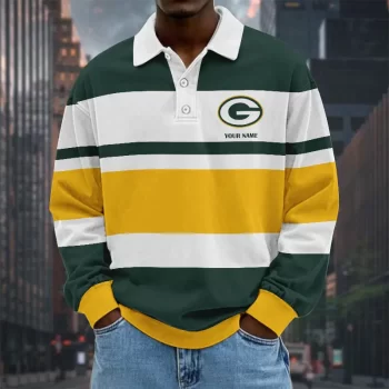 Green Bay Packers NFL Collar Sweatshirt Custom Name Gift For Fan