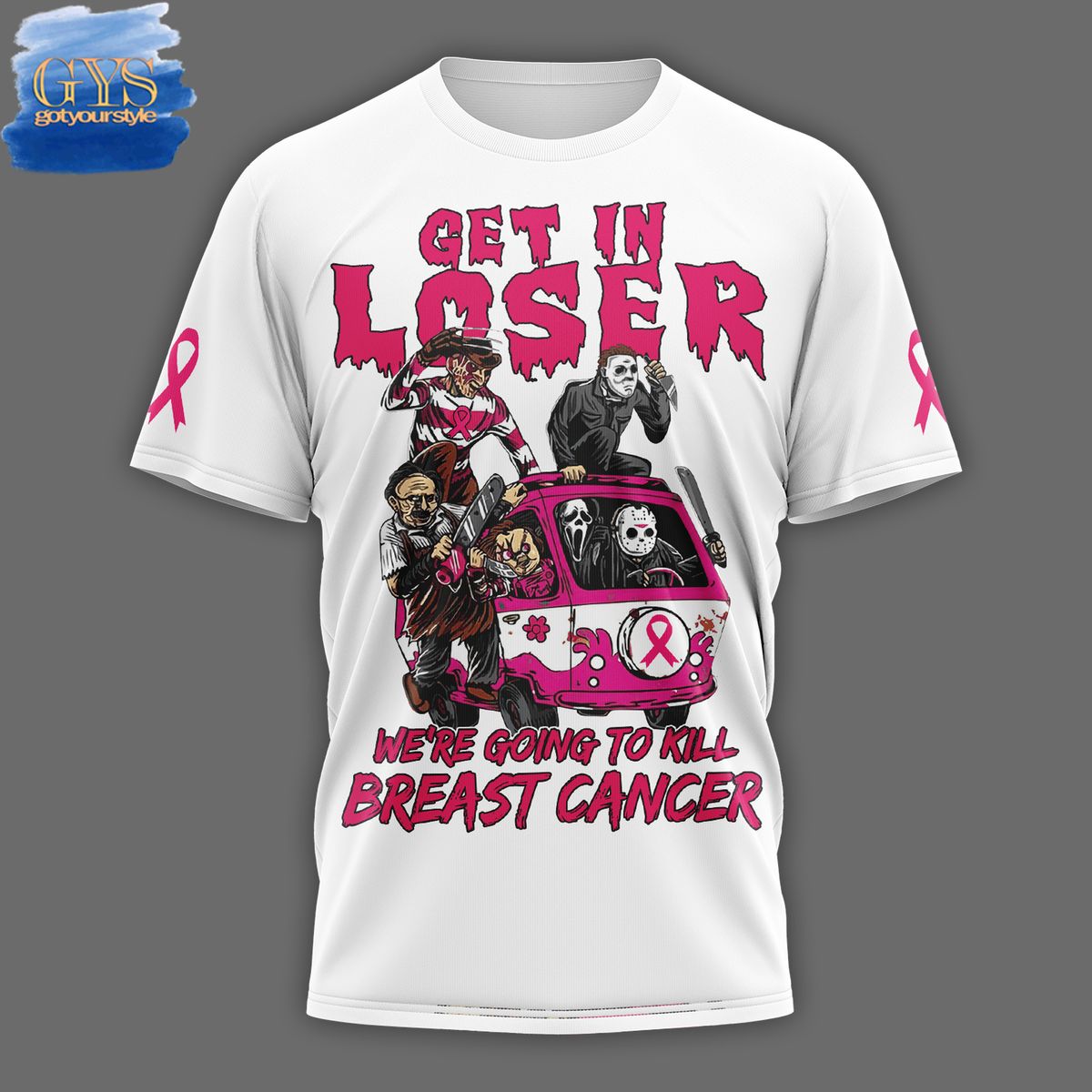 Horror Movies Breast Cancer Killing Club Limited TShirt