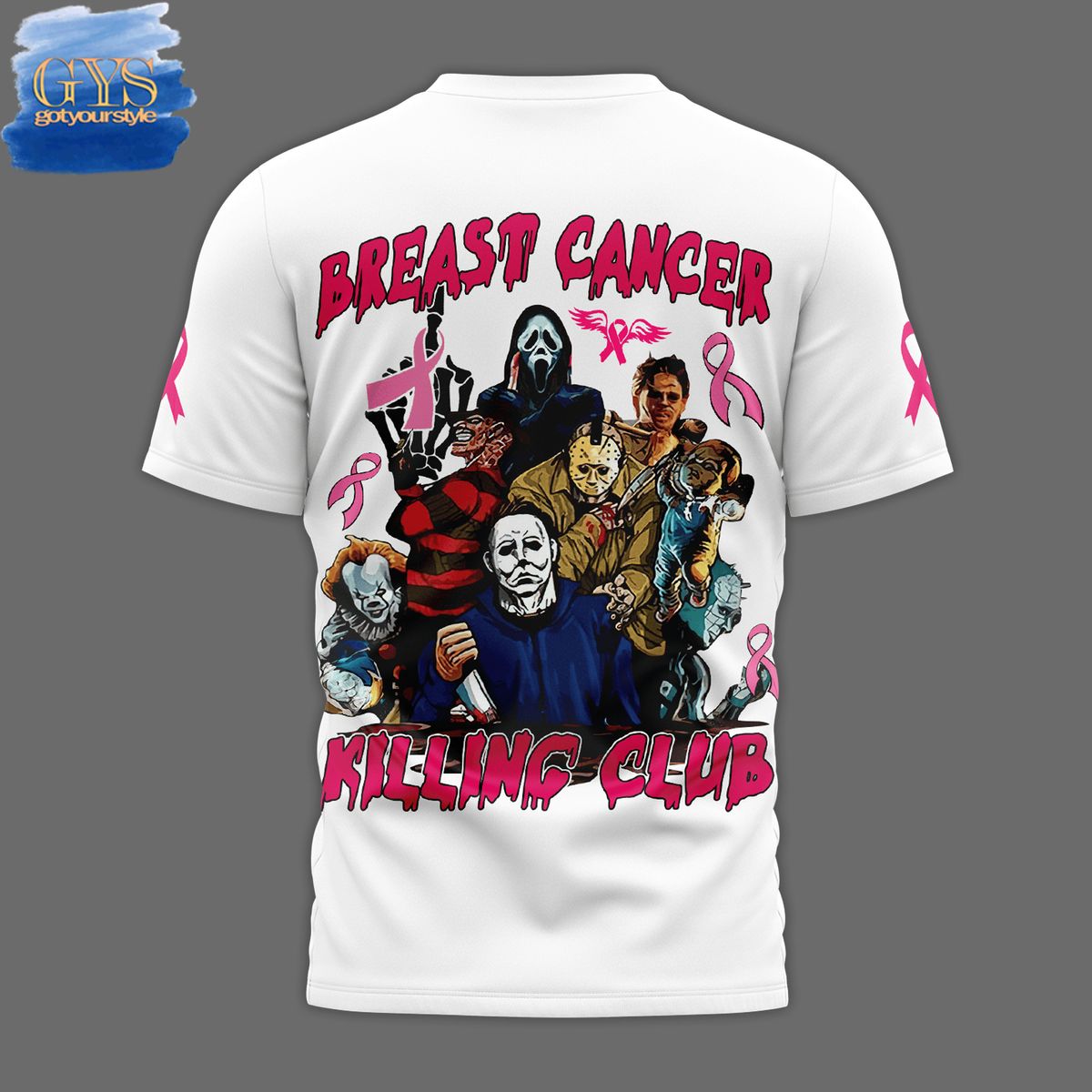 Horror Movies Breast Cancer Killing Club Limited TShirt
