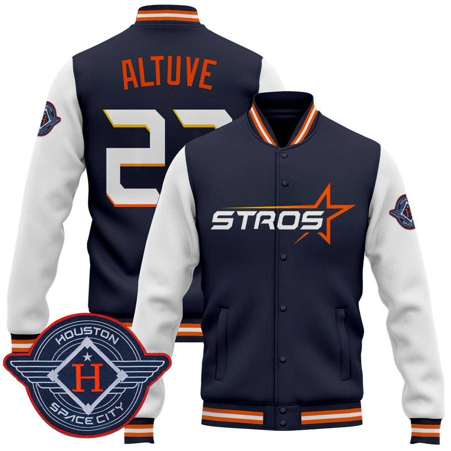 Houston-Astros-2025-City-Connect-Baseball-Jacket-Varsity-Jacket-Navy-Jose-Altuve Houston Astros 2025 City Connect Baseball Jacket Varsity Jacket - Navy Jose Altuve
