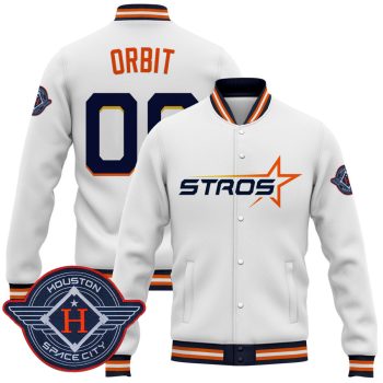 Houston Astros 2025 City Connect Baseball Jacket Varsity Jacket - White Orbit