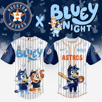 Houston Astros MLB x Bluey And Bingo Special Edition Baseball Jersey 2025 DBJ1000