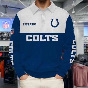 Indianapolis Colts Collar Sweatshirt Custom Name Gift For Fan