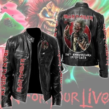 Iron Maiden Motorcycle Leather Jacket