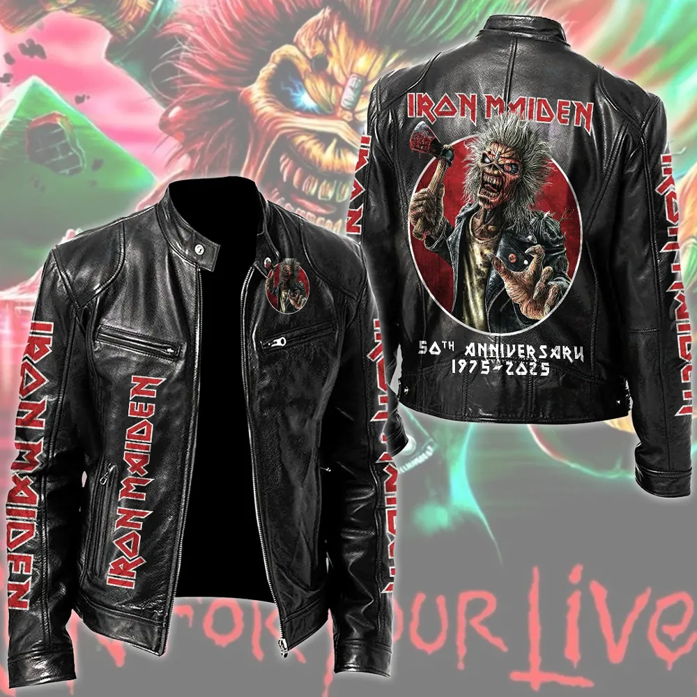 Iron-Maiden-Motorcycle-Leather-Jacket Iron Maiden Motorcycle Leather Jacket