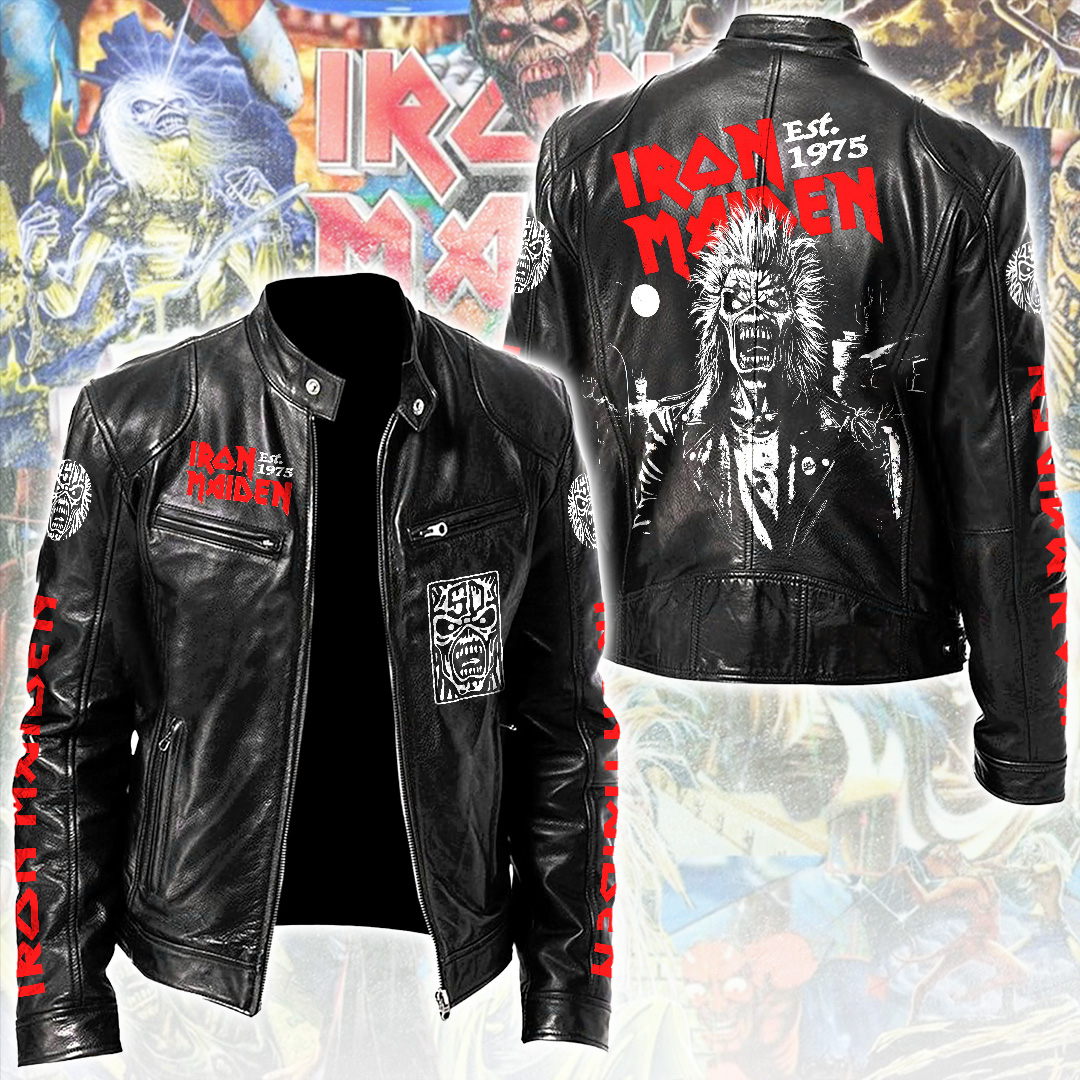 Iron-Maiden-Motorcycle-Leather-Jacket Iron Maiden Motorcycle Leather Jacket