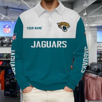 Jacksonville Jaguars Collar Sweatshirt Custom Name Gift For Fan