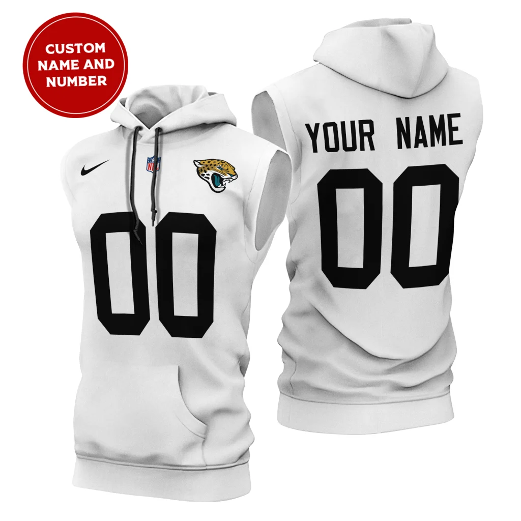 Jacksonville-Jaguars-Custom-NameNumber-Sleeveless-Hoodies-Player-Hoodie Jacksonville Jaguars Custom Name/Number Sleeveless Hoodies Player Hoodie