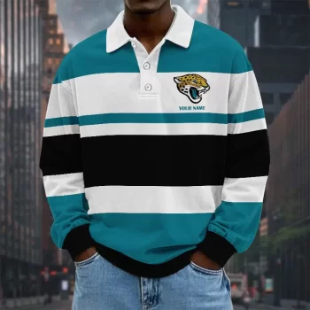 Jacksonville Jaguars NFL Collar Sweatshirt Custom Name Gift For Fan