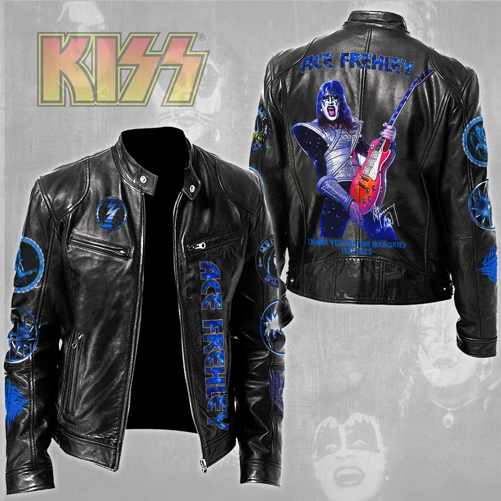 KISS-x-Ace-Frehley-Motorcycle-Leather-Jacket KISS x Ace Frehley Motorcycle Leather Jacket