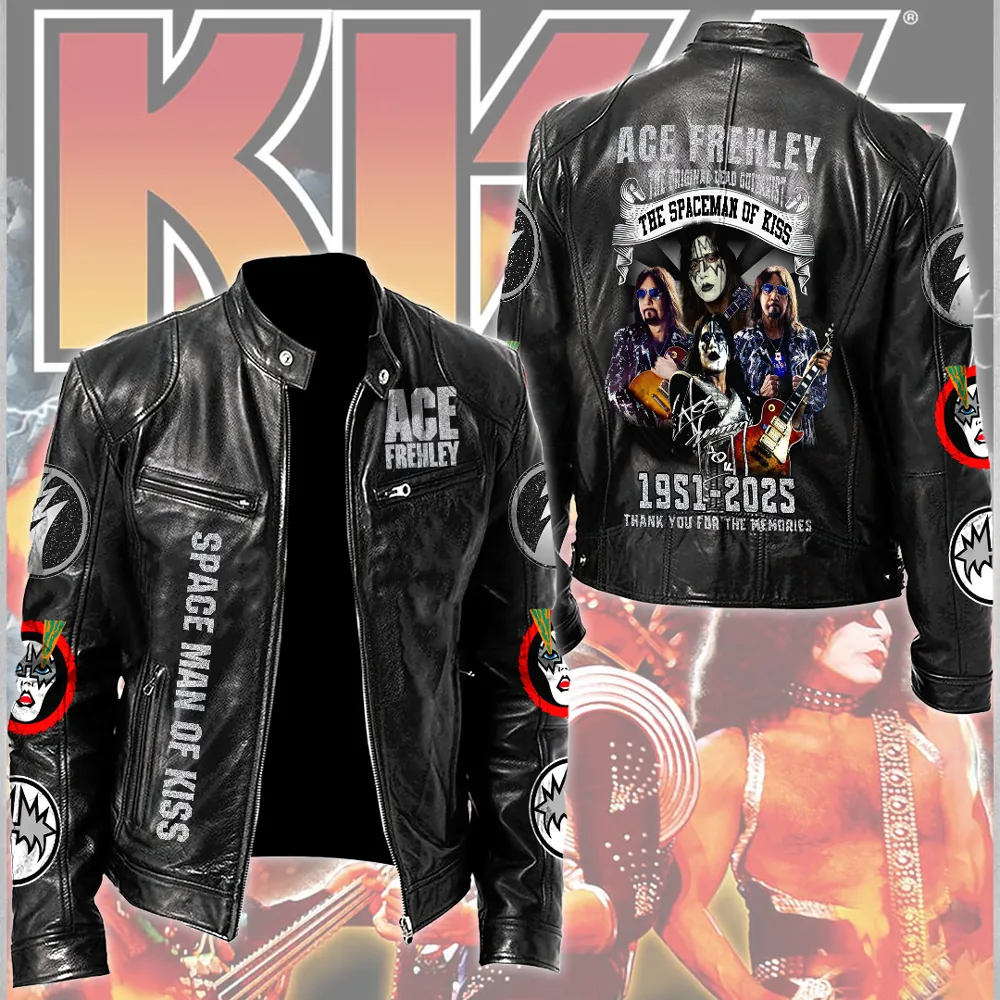 KISS-x-Ace-Frehley-Motorcycle-Leather-Jacket KISS x Ace Frehley Motorcycle Leather Jacket