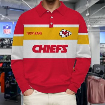 Kansas City Chiefs Collar Sweatshirt Custom Name Gift For Fan