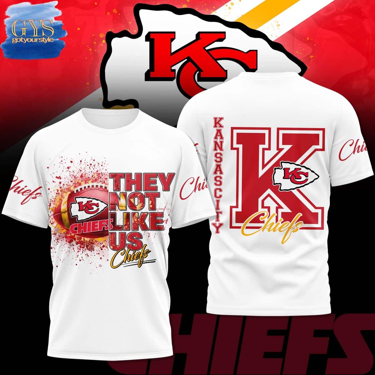 Kansas City Chiefs They Not Like Us Limited Edition TShirt Kansas City Chiefs They Not Like Us Limited Edition Unisex Performance T-Shirt
