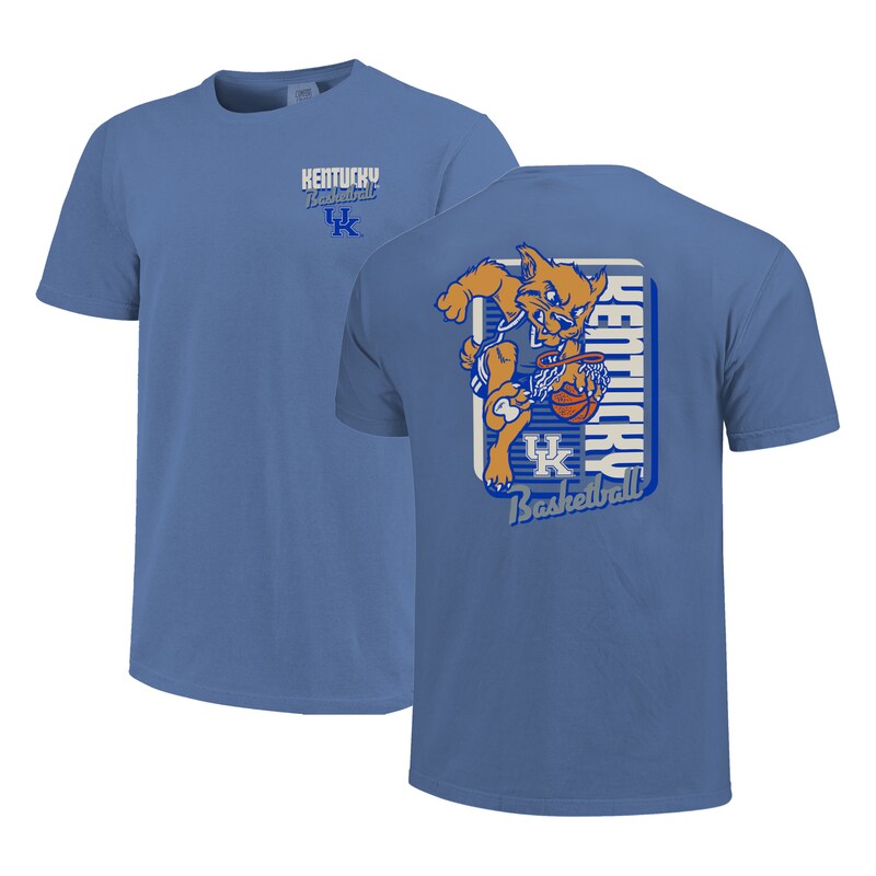 Kentucky-Wildcats-Comfort-Colors-Mascot-Dunk-T-Shirt-Royal Kentucky Wildcats Comfort Colors Mascot Dunk T-Shirt - Royal