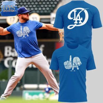 LA Dodgers Peace Out Limited Edition Unisex Performance T-Shirt