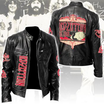 Led Zeppelin Motorcycle Leather Jacket