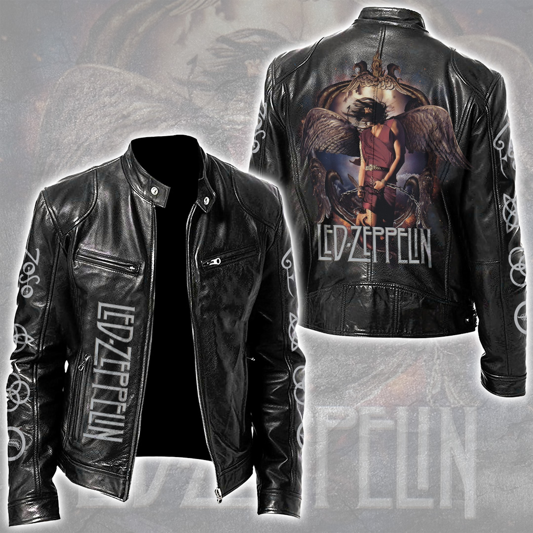 Led-Zeppelin-Motorcycle-Leather-Jacket Led Zeppelin Motorcycle Leather Jacket