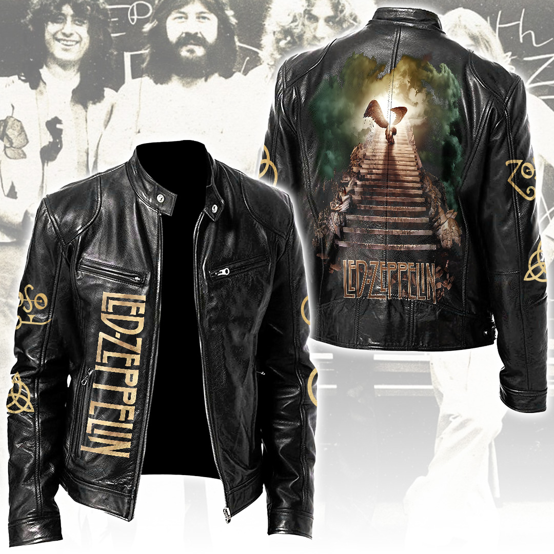 Led-Zeppelin-Motorcycle-Leather-Jacket Led Zeppelin Motorcycle Leather Jacket