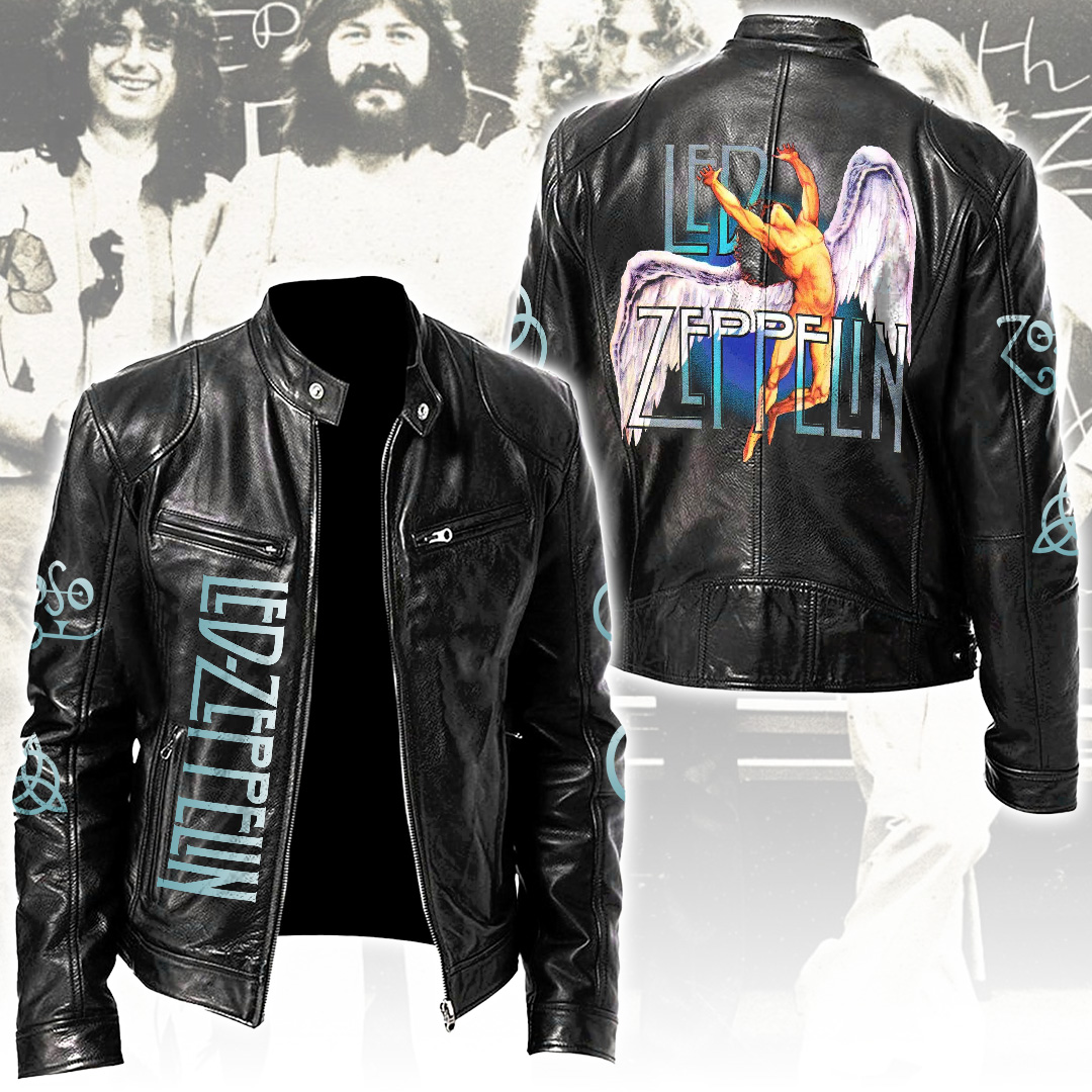 Led-Zeppelin-Motorcycle-Leather-Jacket Led Zeppelin Motorcycle Leather Jacket