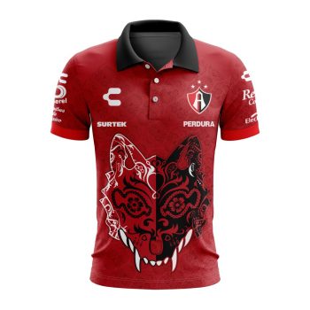 Liga MX Atlas F.C 2023 2024 Away Dia De Muertos Design Polo Shirt