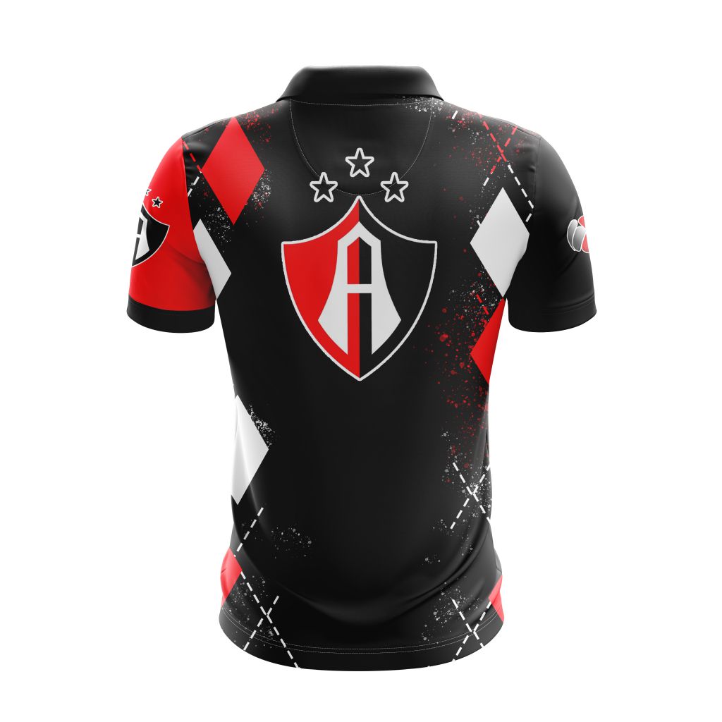Liga-MX-Atlas-F.C-Personalized-Name-Polo-Shirt-1
