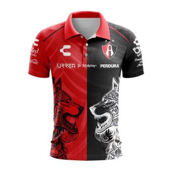 Liga MX Atlas F.C Special 2024 Home Aztec Design Polo Shirt