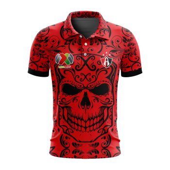 Liga MX Atlas F.C Special Dia De Muertos Design Polo Shirt
