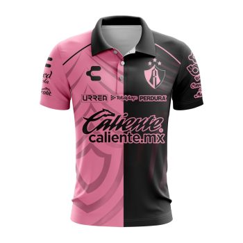 Liga MX Atlas F.C Special Home In Pink Kits Design Polo Shirt
