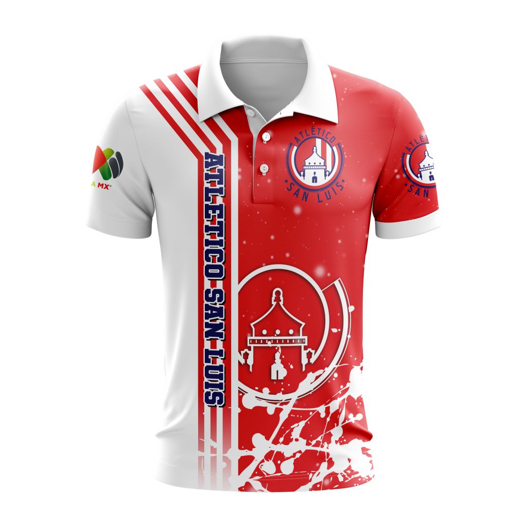 Liga-MX-Atletico-San-Luis-New-Design-Polo-Shirt-For-Fan Liga MX Atletico San Luis New Design Polo Shirt For Fan