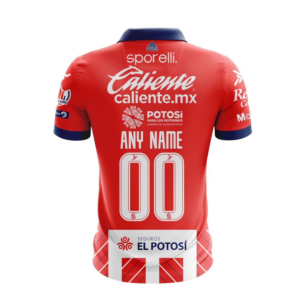 Liga-MX-Atletico-San-Luis-Personalized-2024-2025-Home-Polo-Shirt-1