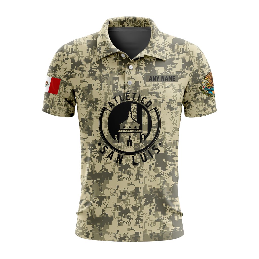 Liga-MX-Atletico-San-Luis-Special-Camo-Design-Polo-Shirt Liga MX Atletico San Luis Special Camo Design Polo Shirt