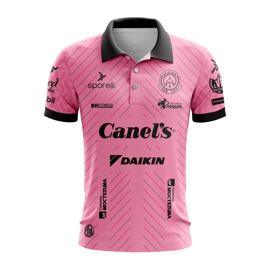 Liga-MX-Atletico-San-Luis-Special-Home-In-Pink-Kits-Design-Polo-Shirt Liga MX Atletico San Luis Special Home In Pink Kits Design Polo Shirt