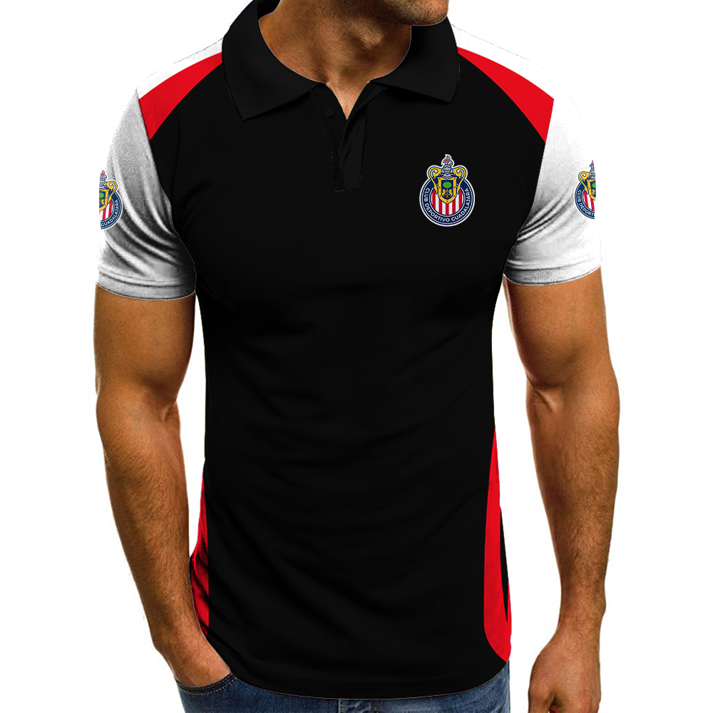 Liga-MX-C.D.-Guadalajara-Futbol-Polo-Shirt Liga MX C.D. Guadalajara Futbol Polo Shirt