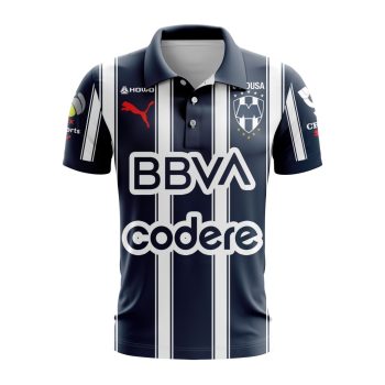 Liga MX C.F. Monterrey Personalized 2025 Home Polo Shirt