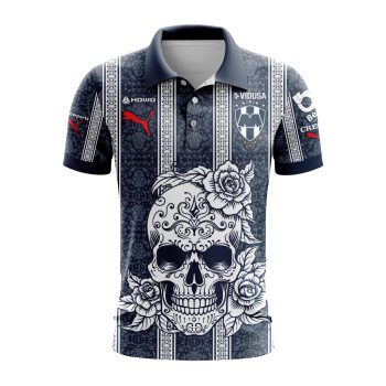 Liga MX C.F. Monterrey Special 2024 Home Dia De Muertos Design Polo Shirt
