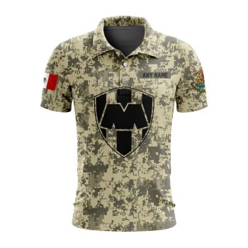 Liga MX C.F. Monterrey Special Camo Design Polo Shirt